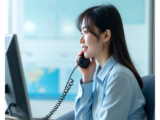 Kogen Fisheryの専門スタッフとの電話相談の様子