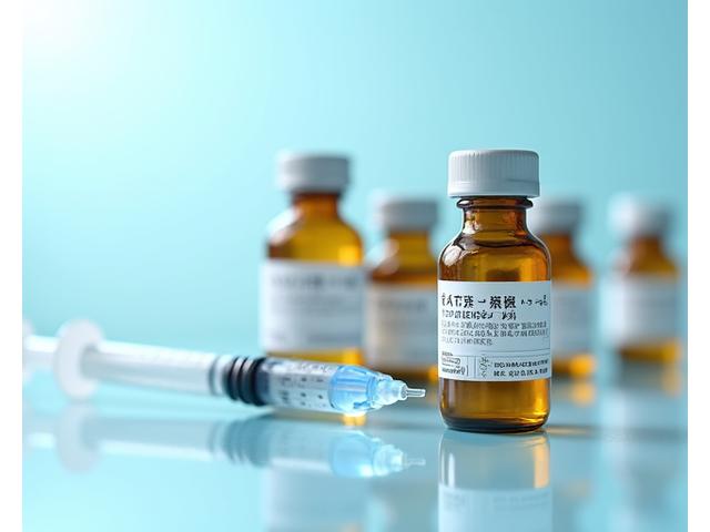 魚の病気治療・予防薬のボトルと注射器