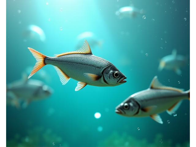 無投薬・オーガニック認証された陸上養殖場で育った健康な魚介類。クリーンな環境で高品質な製品が生産されていることをアピール。