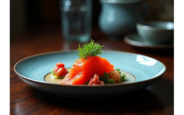 ミシュラン星獲得日本料理店で提供される美しい懐石料理